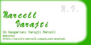 marcell varajti business card